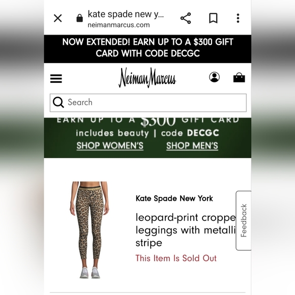 Kate Spade animal print leggings L - Picture 7 of 7